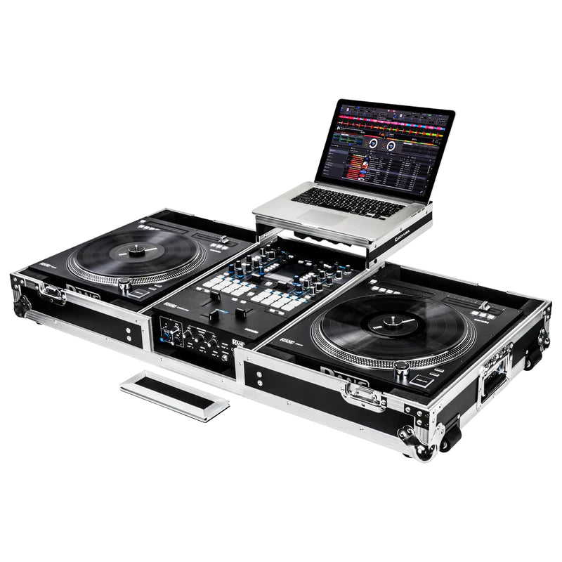 Odyssey FZGSRANE1272W Case DJ Gear - Odyssey FZGSRANE1272W - Low Profile Rane Twelve and Rane Seventy / Seventy-Two Coffin Flight Case with Glide Platform