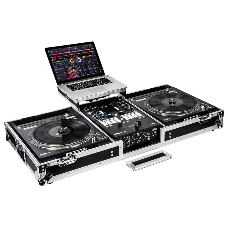 Odyssey FZGSRANE1272W Case DJ Gear - Odyssey FZGSRANE1272W - Low Profile Rane Twelve and Rane Seventy / Seventy-Two Coffin Flight Case with Glide Platform
