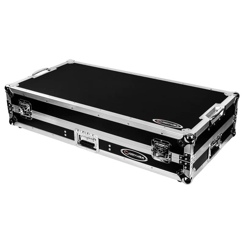 Odyssey FZGSRANE1272W Case DJ Gear - Odyssey FZGSRANE1272W - Low Profile Rane Twelve and Rane Seventy / Seventy-Two Coffin Flight Case with Glide Platform