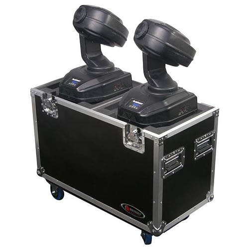 Odyssey FZMH250SX2W Road Case - Odyssey FZMH250SX2W - Universal Dual 250 Moving Heads Lighting Flight Case with Wheels