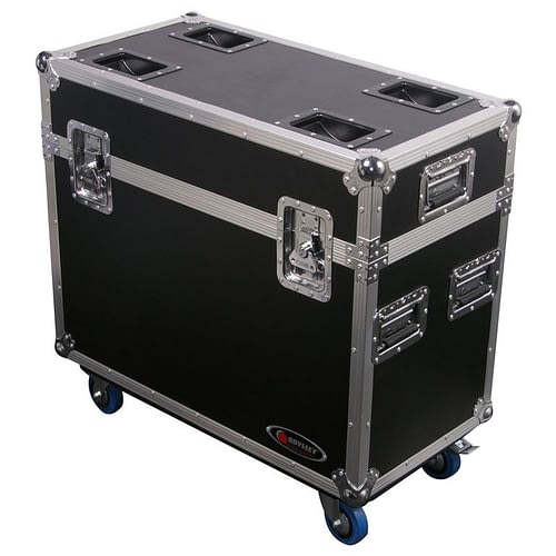 Odyssey FZMH250SX2W Road Case - Odyssey FZMH250SX2W - Universal Dual 250 Moving Heads Lighting Flight Case with Wheels