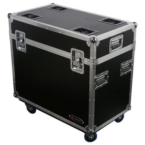 Odyssey FZMH250X2W Road Case - Odyssey FZMH250X2W - Universal Dual Large 250 Moving Heads Lighting Flight Case with Wheels