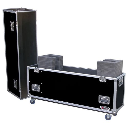 Odyssey FZPLASMA50W Case Equipment - Odyssey FZPLASMA50W - 50″ Flat Screen Monitor Flight Case with Wheels