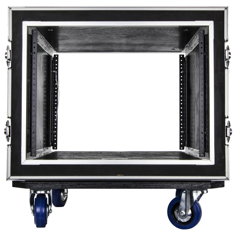 Odyssey FZS08W Case Rackmount - Odyssey FZS08W - 8U Shock Mount Rack Flight Case with Caster Wheels