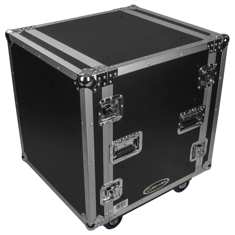 Odyssey FZS12W Case Rackmount - Odyssey FZS12W - 12U Shock Mount Rack Flight Case with Wheels