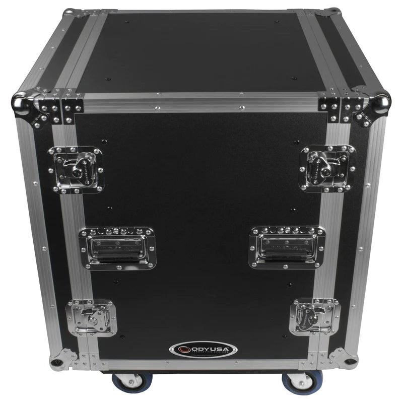 Odyssey FZS12W Case Rackmount - Odyssey FZS12W - 12U Shock Mount Rack Flight Case with Wheels