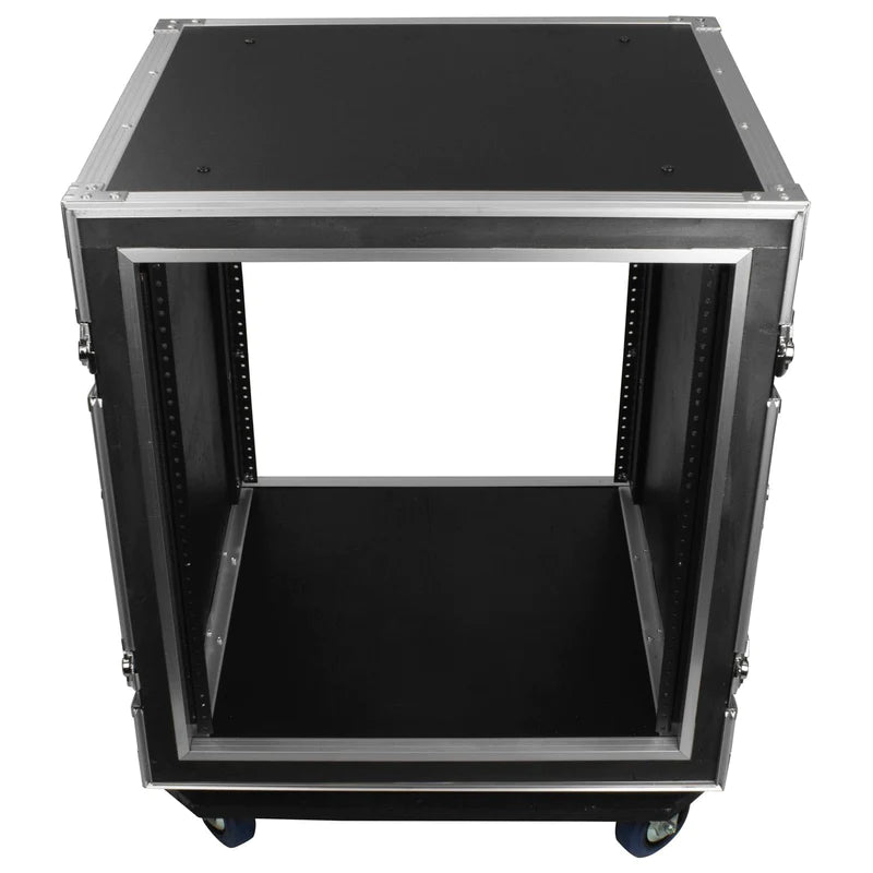 Odyssey FZS12W Case Rackmount - Odyssey FZS12W - 12U Shock Mount Rack Flight Case with Wheels