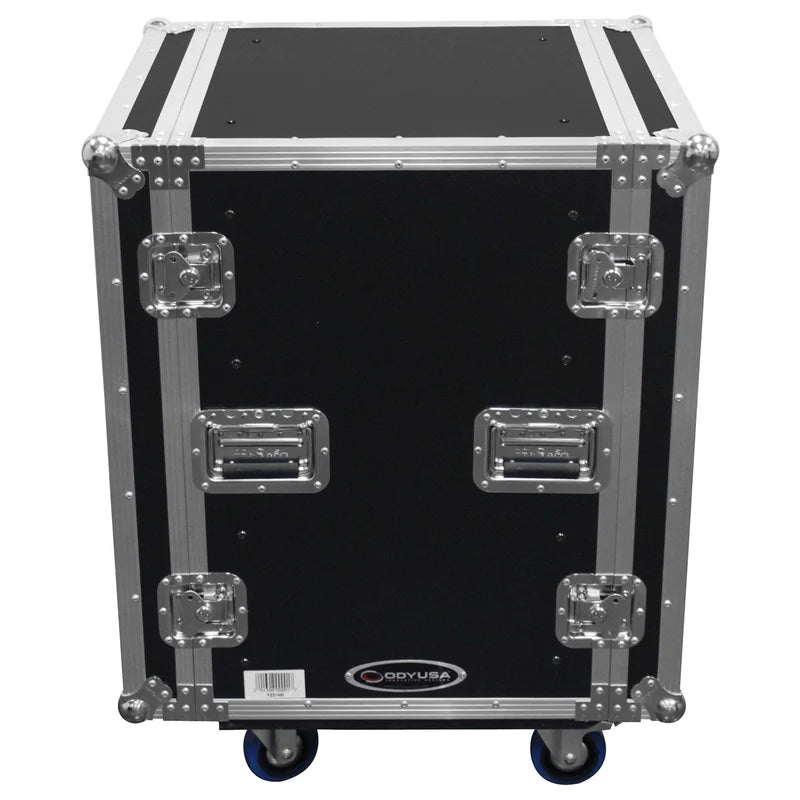 Odyssey FZS14W Case Rackmount - Odyssey FZS14W - 14U Shock Mount Rack Flight Case with Wheels