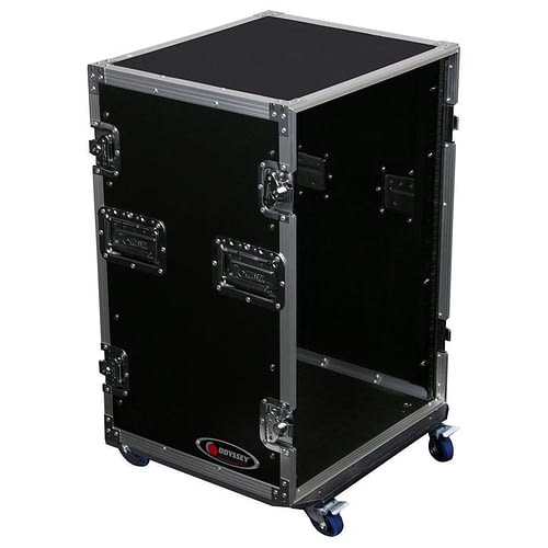 Odyssey FZSRPAR20W Case Rackmount - Odyssey FZSRPAR20W - 20U Space Saver Pro Amp Rack Flight Case with Wheels