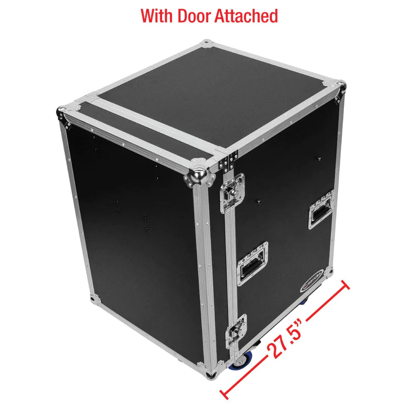 Odyssey FZWB4WDLX Case Rackmount - Odyssey FZWB4WDLX - Deluxe Four Drawer Workbox Tour Flight Case with Casters and Side Table