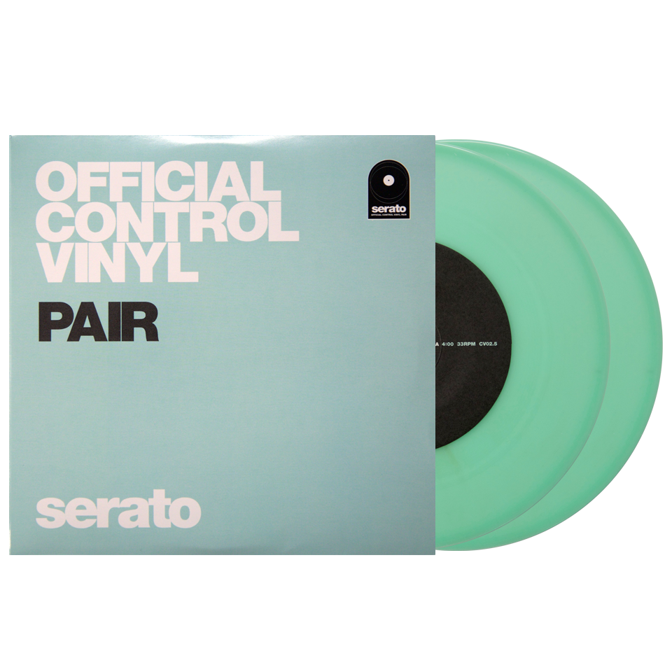 SERATO SCV-PS-GID-7 - 7'' Official Serato Control Vinyl - Glow in the Dark (pair)