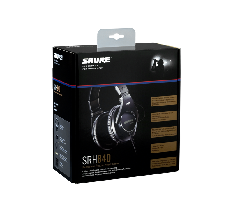 SHURE SRH840-BK - Professional Monitoring Headphones