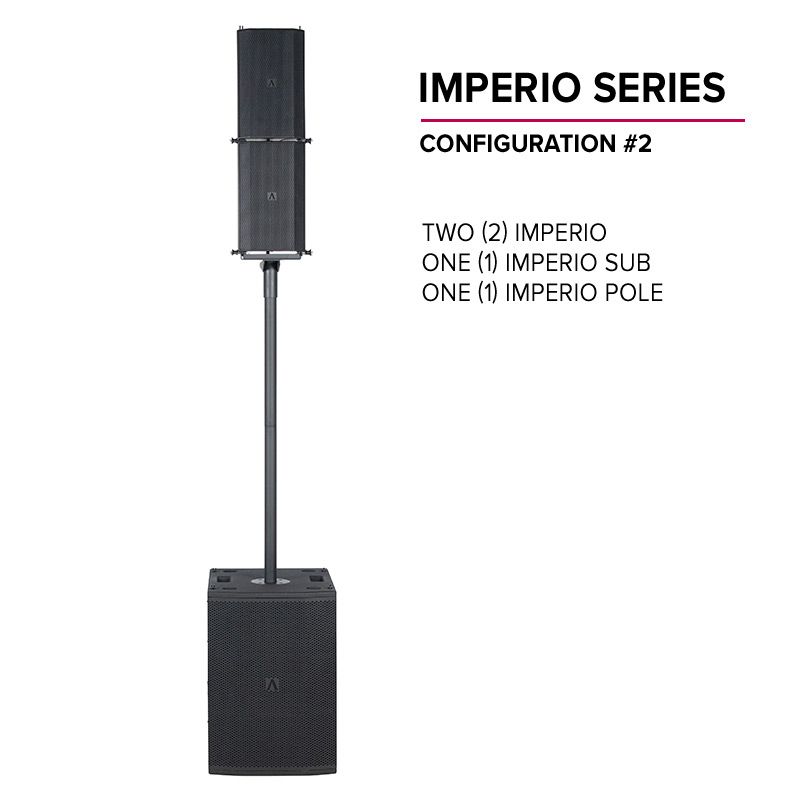 AVANTE IMPERIO POLE - Imperio pole and sub pole adapter kit used to stack two Avante Imperio speakers to an Avante Imperio Sub.  Kit Includes: • 1x Imp