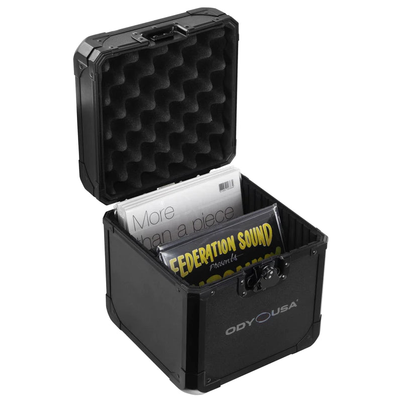 Odyssey K7060BL Case Equipment - Odyssey K7060BL - 7″ Vinyl / Utility Black Krom™ Case Holds 60 Records