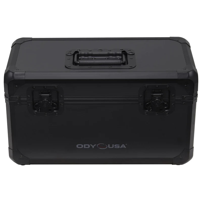 Odyssey K7120BL Case Equipment -Odyssey Black Krom Series Utility/Record Case Holds 120 7" Record