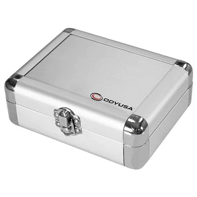 Odyssey KCC2PR2SL Case Equipment - Odyssey KCC2PR2SL - KROM Series Silver PRO2 Case for Two Turntable Needle Cartridges