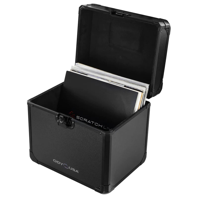 Odyssey KLP70BL Case Equipment - Odyssey KLP70BL - Black KROM Record / Utility Case for 70 12″ Vinyl Records & LPs