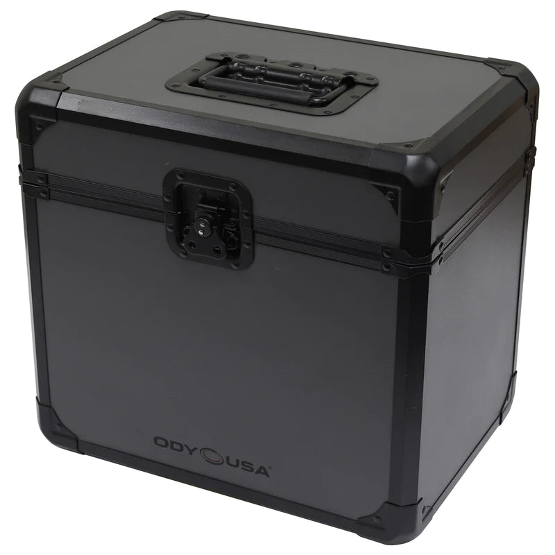 Odyssey KLP70BLG Case Equipment - Odyssey KLP70BLG - Black KROM on Gray Record / Utility Case for 70 12″ Vinyl Records