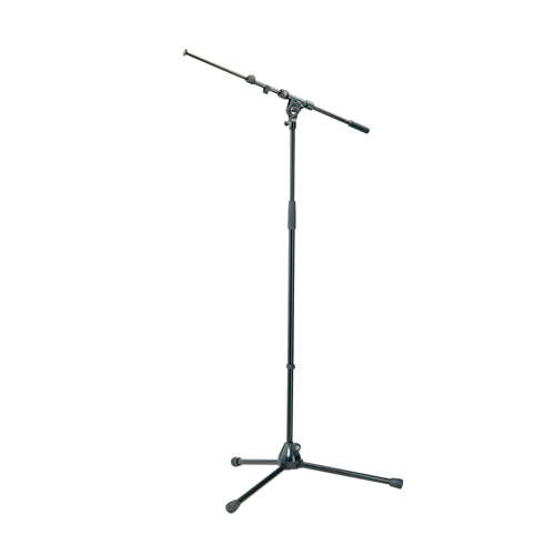 K&M 210/9 - K&M 210/9 Tripod Microphone Stand with Telescoping Boom (Black)