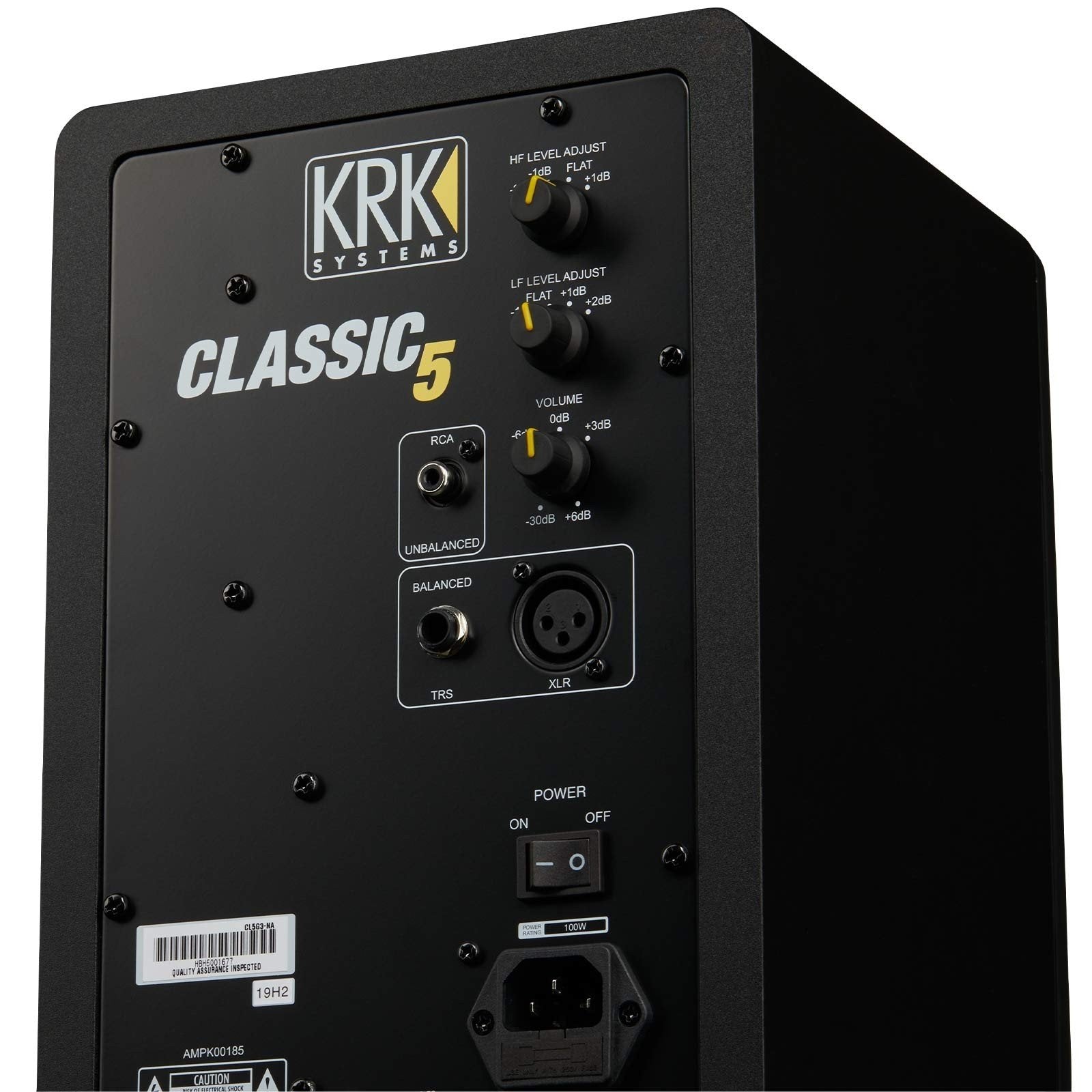 KRK CL5-G3PK1  (PAIR-LIMITED QT) - two Classic 5 monitors, two isolation pads and two 10' XLR cables