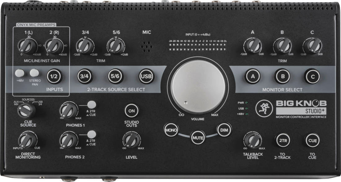 MACKIE BIG KNOB STUDIO+ - 4x3 Studio Monitor Control | 192kHz USB I/O.