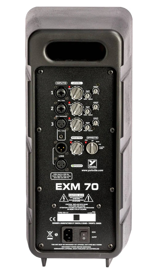 YORKVILLE EXM70 - Yorkville EXM70 Excursion Mini 70 Watt Compact PA System - 6.5"