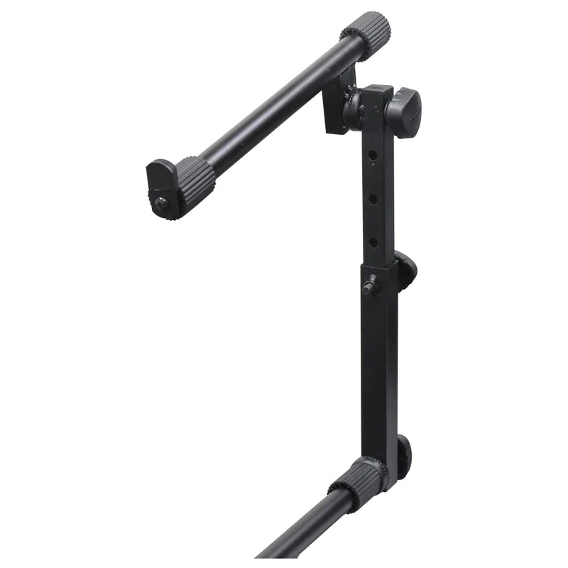 Odyssey LTBXS2MTCP Stand DJ Equipment - Odyssey LTBXS2MTCP - Black Two Tier X-Stand with Mic Boom and Top Shelf