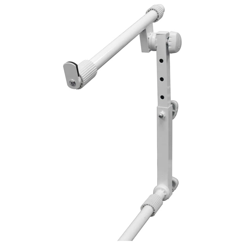 Odyssey LTBXS2MTCPWHT Stand DJ Equipment - Odyssey LTBXS2MTCPWHT - White Two Tier X-Stand with Mic Boom and Top Shelf