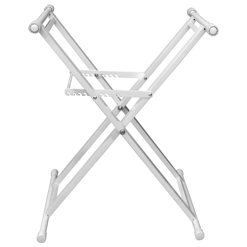 Odyssey LTBXSWHT Stand DJ Equipment - Odyssey LTBXSWHT - White Heavy-Duty X-Stand for DJ Coffins and Controller Cases