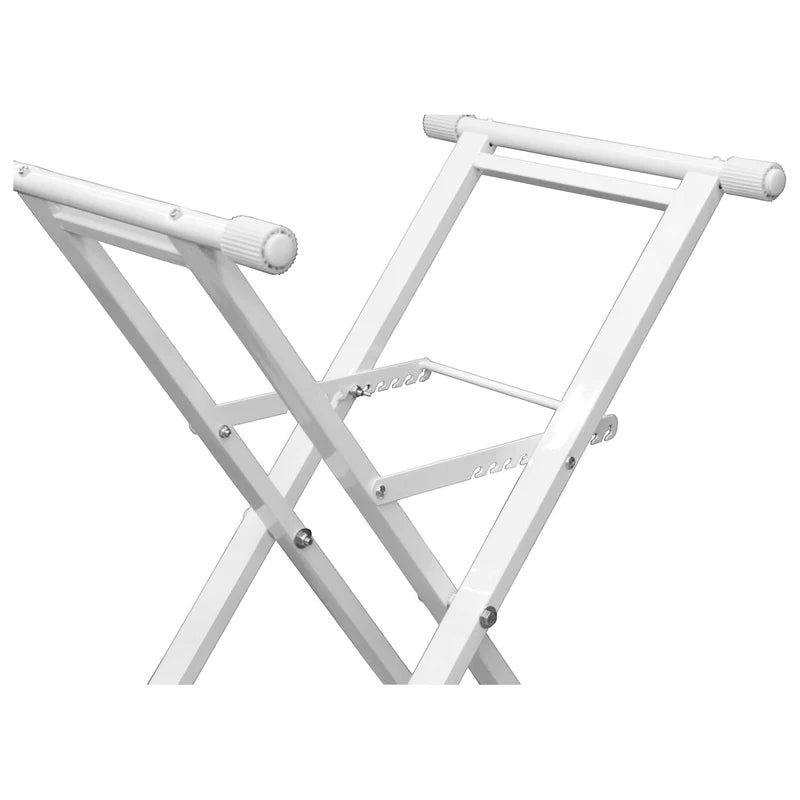 Odyssey LTBXSWHT Stand DJ Equipment - Odyssey LTBXSWHT - White Heavy-Duty X-Stand for DJ Coffins and Controller Cases