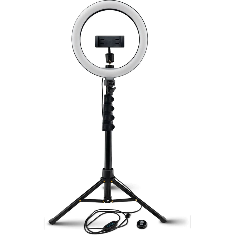 MACKIE mRING-10” - 3-Color Ring Light Kit with Stand and Remote