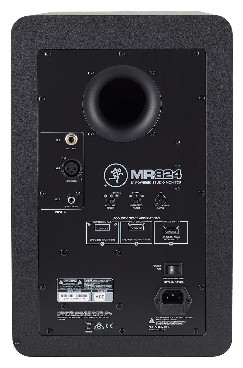 MACKIE MR824 - 85w, 8” Powered Studio Monitor.