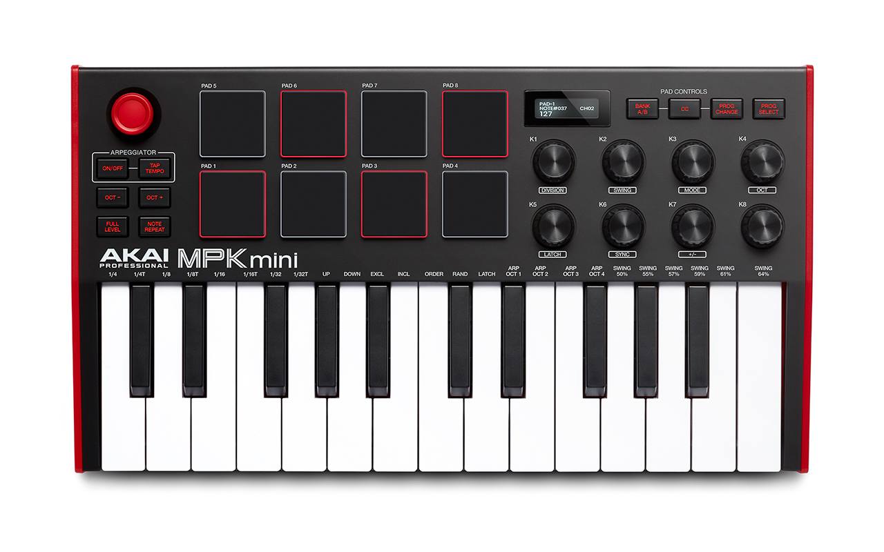 AKAI PRO MPK MINi3  Mini keyboard & drum pads with assignable controls