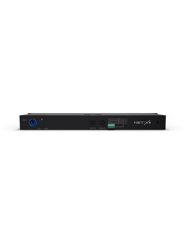 CHAUVET PRO NETXII -  versatile rack-mountable Ethernet-to-DMX node, which also functions as a merger for two controllers on either Ethernet or DMX inputs.