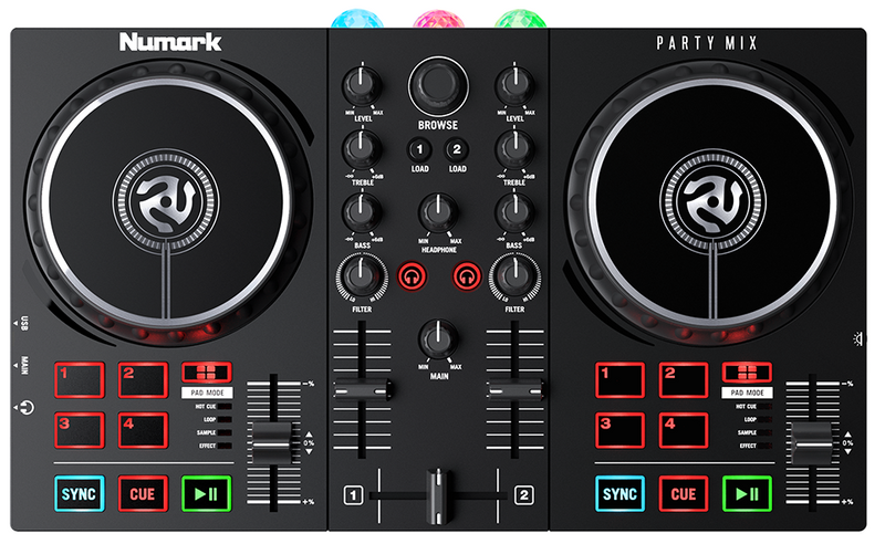 NUMARK PARTYMIX11- Controller with Built In Light Show