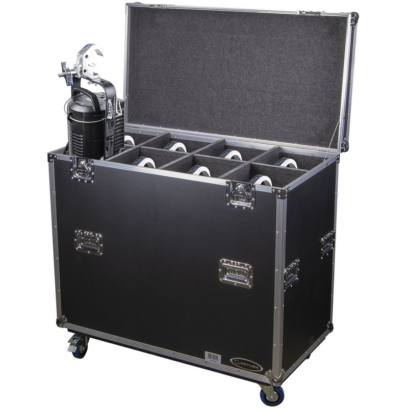 Odyssey FZLEKO8W Case Lighting Stand - Odyssey FZLEKO8W - Leko Lite Lighting Fixture Flight Case with Casters