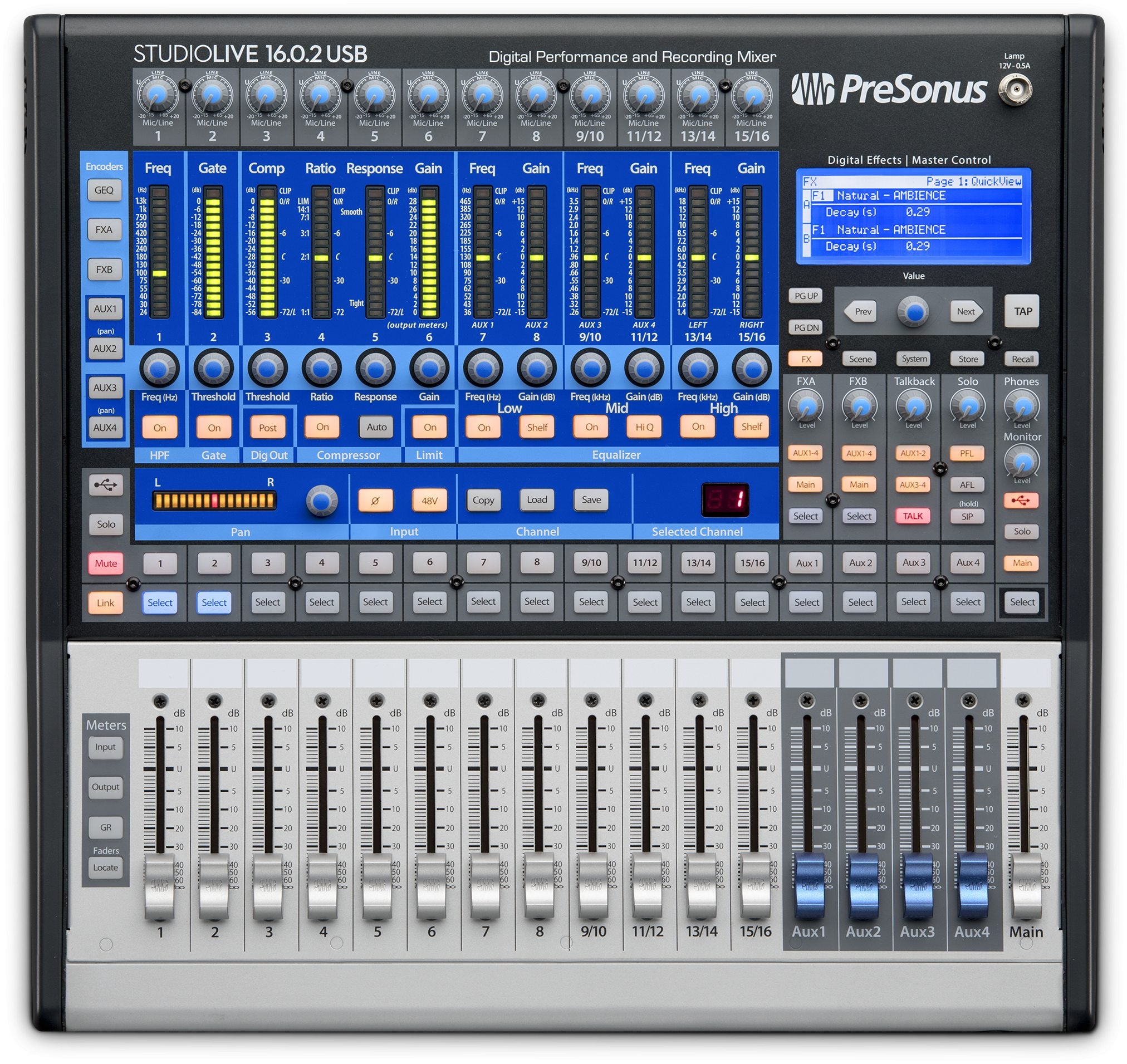 PRESONUS STUDIOLIVE 16.0.2 - USB - 16 Inputs digital console