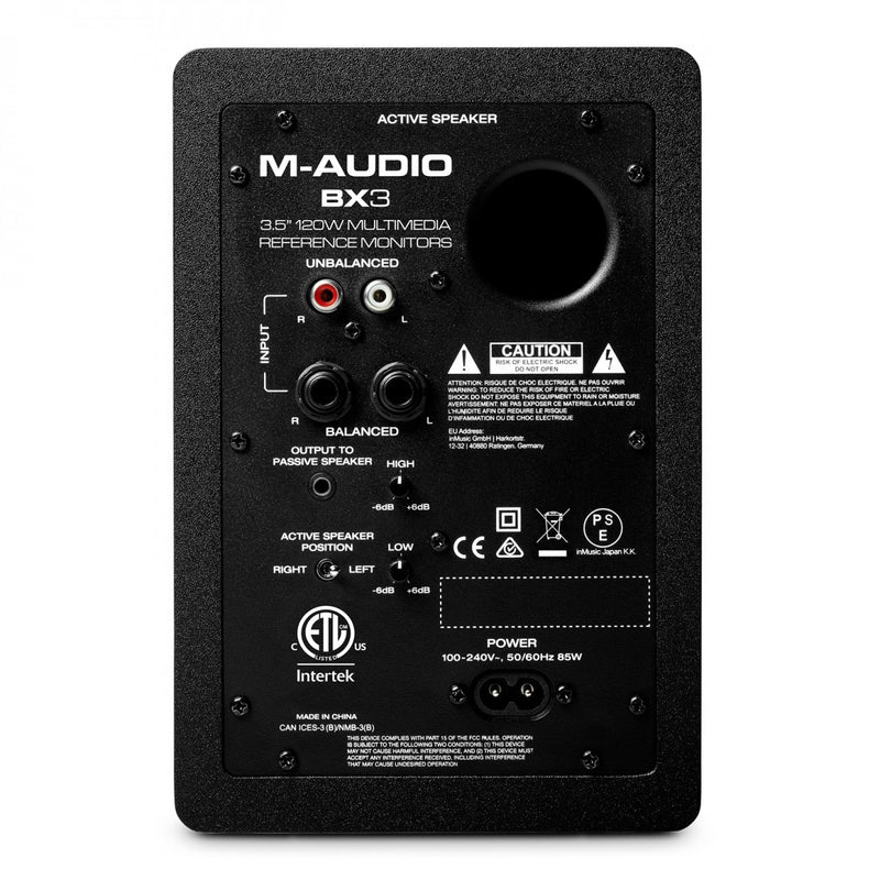 M AUDIO BX3 PAIR- 3'' Powered Monitors