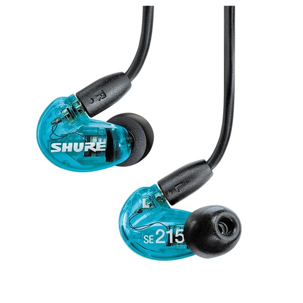 Shure SE215SPE - Blue Isolating Earphones with Black 3.5mm Cable