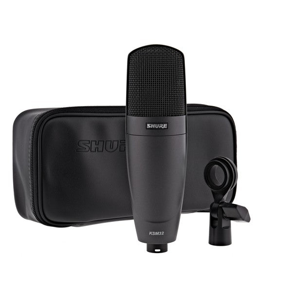 Shure KSM32/CG - Cardioid Condenser Microphone with A32M & Pouch -Charcoal