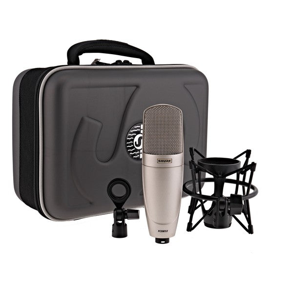 Shure KSM32/SL - Cardioid Condenser Microphone with A32SM & Case -Champagne