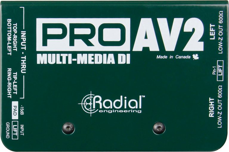 RADIAL PROAV2 - Stereo Passive Multimedia Direct Box