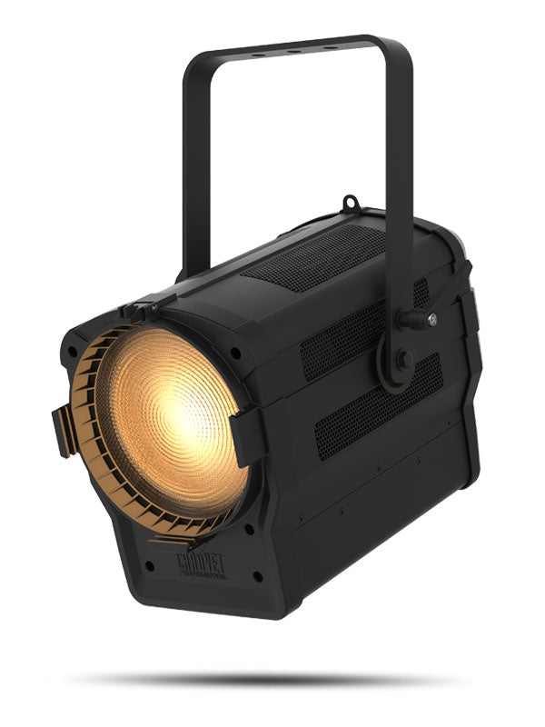 CHAUVET PRO OVATION-F265WW - motorized zoom with a 16°- 68° field range - Chauvet Professional OVATION F-265WW LED Warm White Fresnel With Output Comparable To An 8”, 2,000 W Fresnel