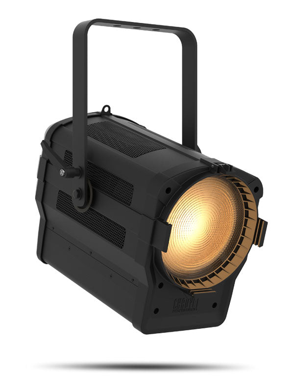 CHAUVET PRO OVATION-F265WW - motorized zoom with a 16°- 68° field range - Chauvet Professional OVATION F-265WW LED Warm White Fresnel With Output Comparable To An 8”, 2,000 W Fresnel