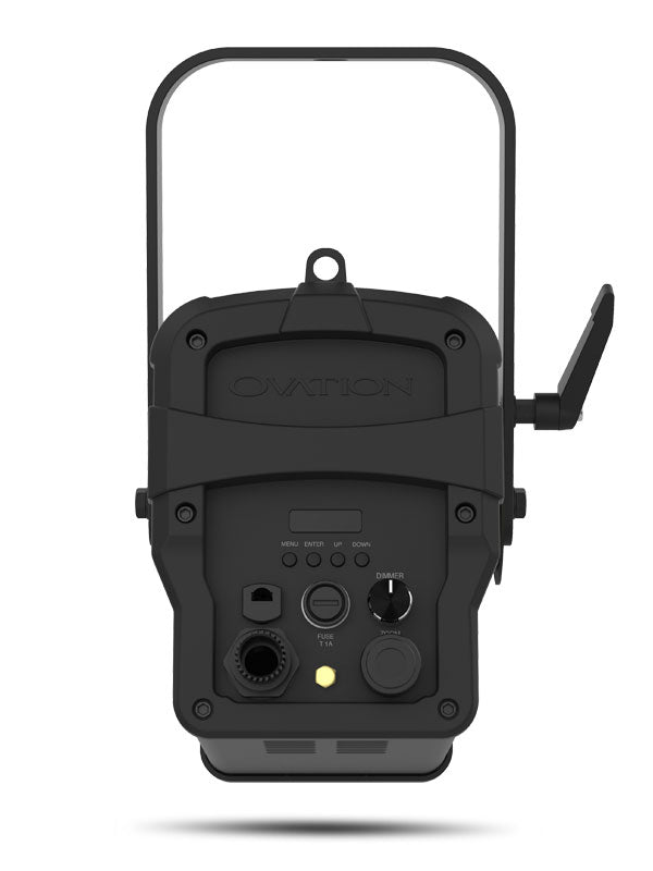 Ovation F-55FC - Fresnel-style fixture ideal for short throw applications in television studios and theatres. - Chauvet Professional OVATION F-55FC Full Color RGBAL LED (3-inch) Inkie Fresnel