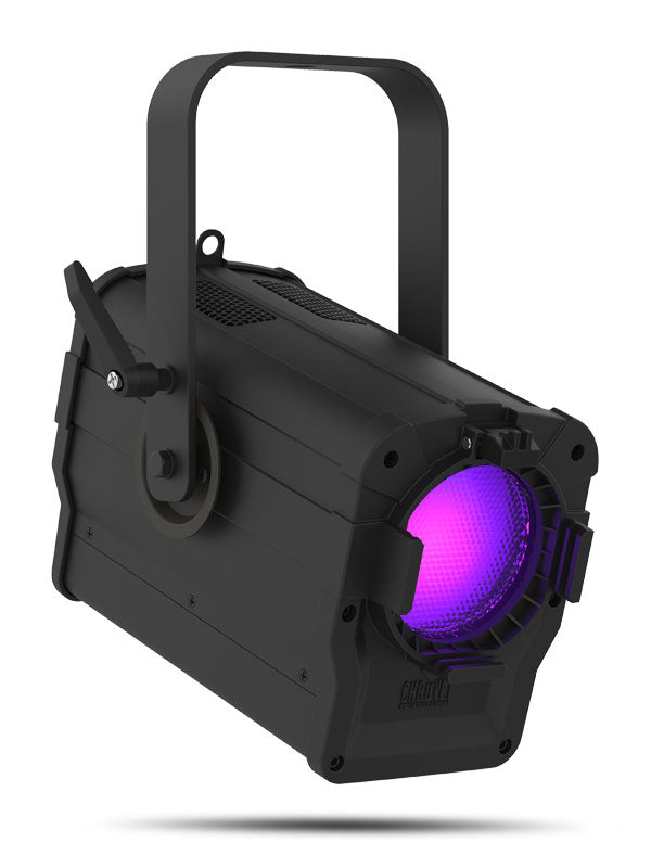 Ovation F-55FC - Fresnel-style fixture ideal for short throw applications in television studios and theatres. - Chauvet Professional OVATION F-55FC Full Color RGBAL LED (3-inch) Inkie Fresnel