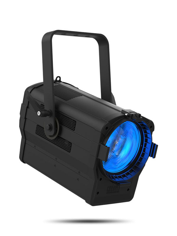 Ovation F-415FC - projects a bright, beautifully soft field of light from subtle pastels to punchy saturates, and nearly any temperature of white. - Chauvet Professional OVATION-F415FC Full color RGBAL LED Fresnel