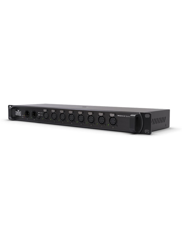 CHAUVET PRO RDMX-SPLITTER8-  a versatile RDM and 5-pin DMX opto-splitter with a rugged, durable housing. - Chauvet Professional RDMX-SPLITTER8 RDM And 5-Pin DMX Opto-Splitter