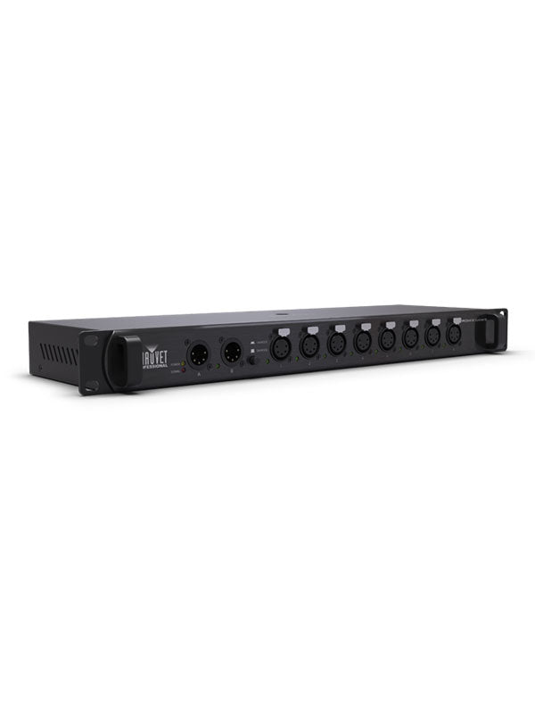 CHAUVET PRO RDMX-SPLITTER8-  a versatile RDM and 5-pin DMX opto-splitter with a rugged, durable housing. - Chauvet Professional RDMX-SPLITTER8 RDM And 5-Pin DMX Opto-Splitter
