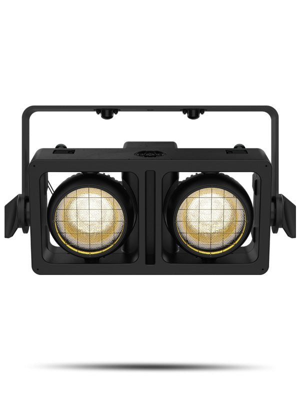 CHAUVET PRO STRIKE-ARRAY2 - outdoor-ready audience blinder powered by two intense warm white LEDs housed in independently focusable pods - Chauvet Professional STRIKE-ARRAY2 IP Rated 2 Pod Blinder & Strobe